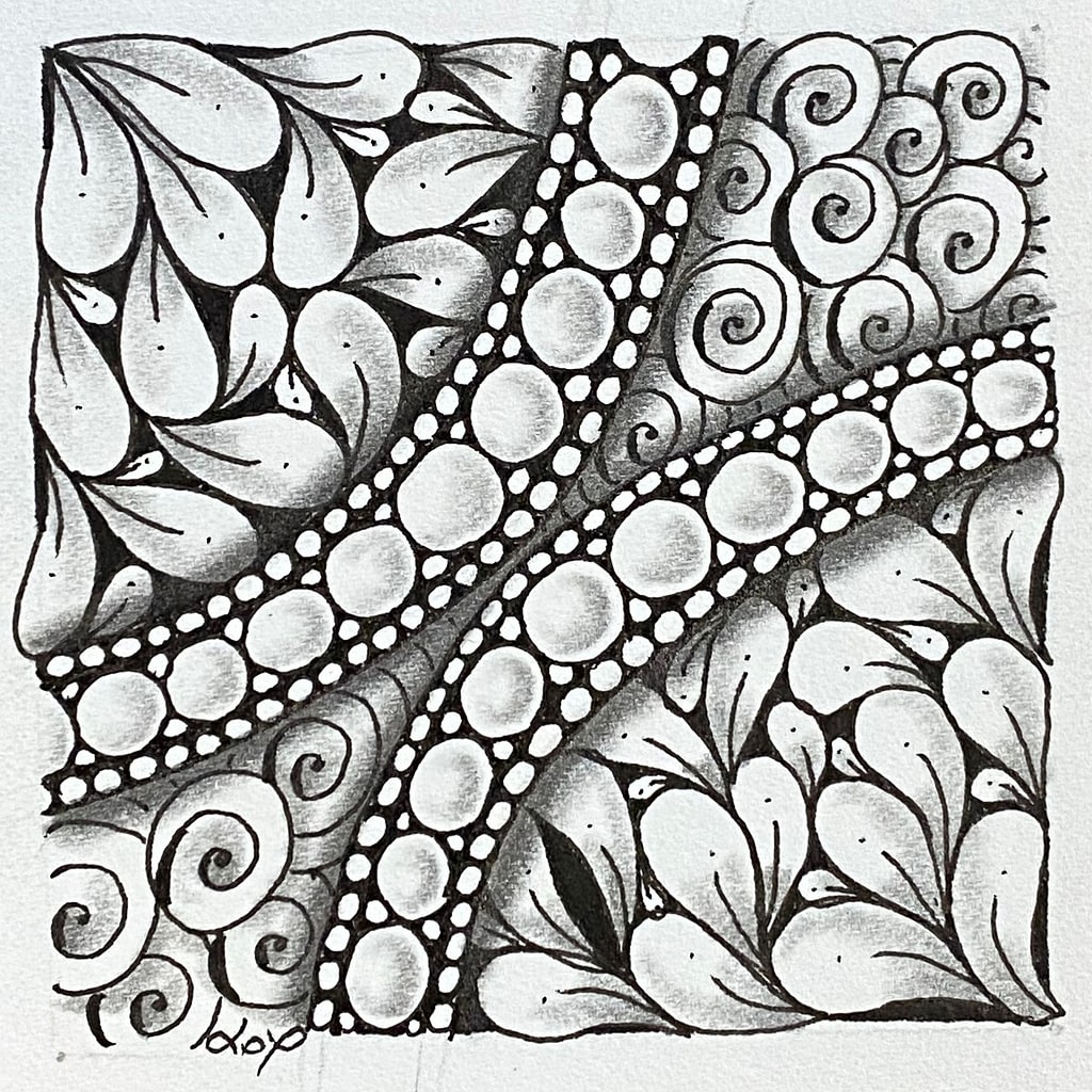 Bordure Zentangle motif Onamato