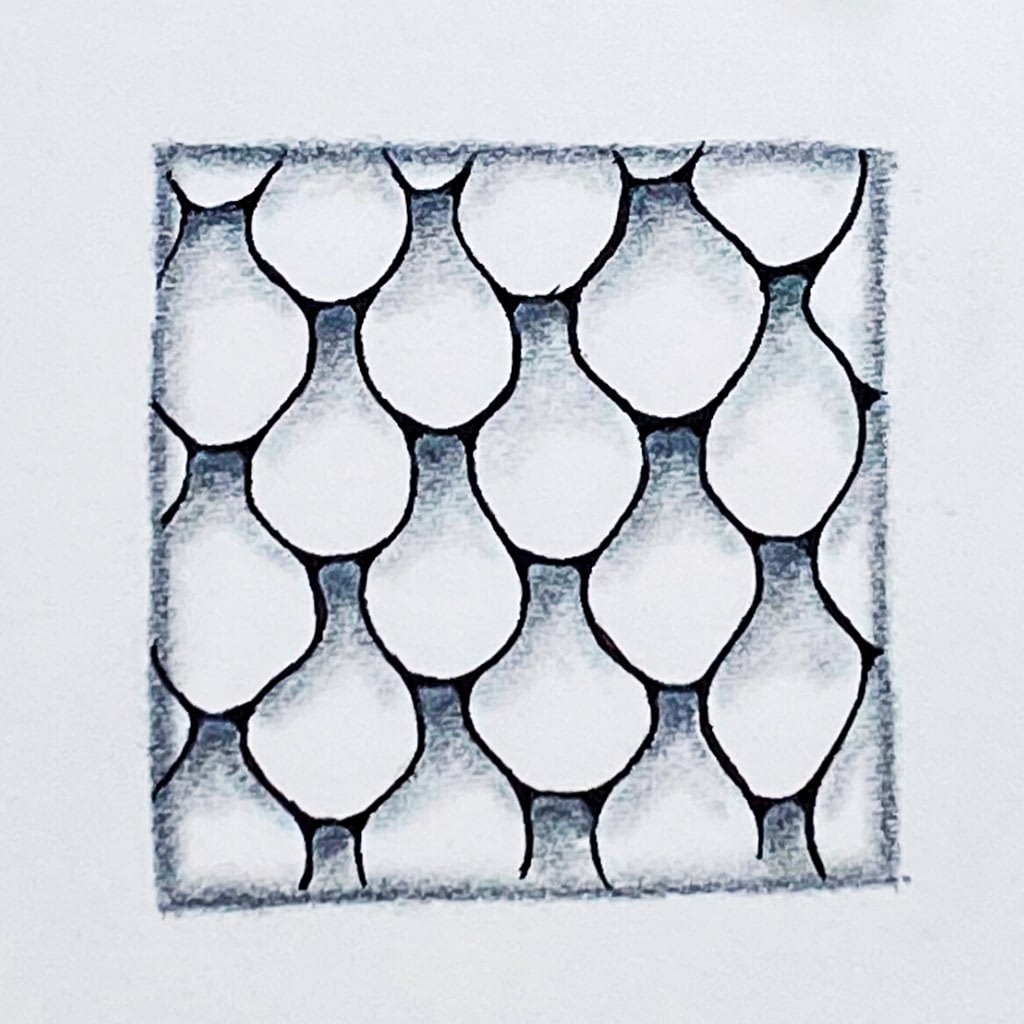 Zentangle motif Glacé