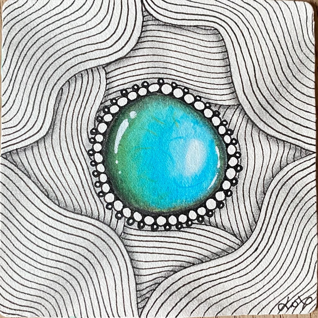 Zentangle Zengem effet 3D