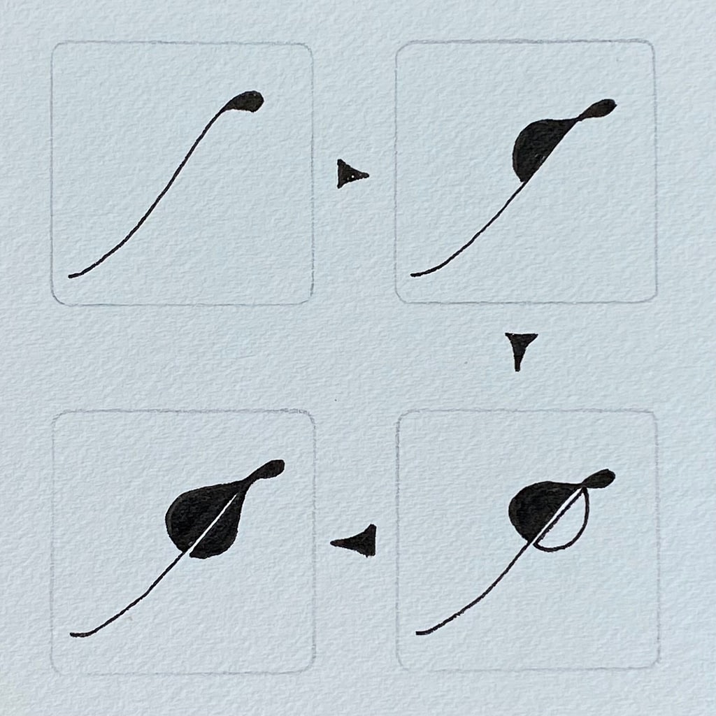 Rari Creations - Zentangle fleur 2