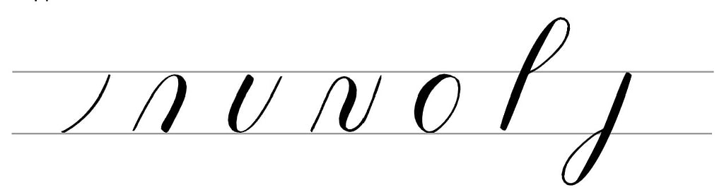 Calligraphie traits de base