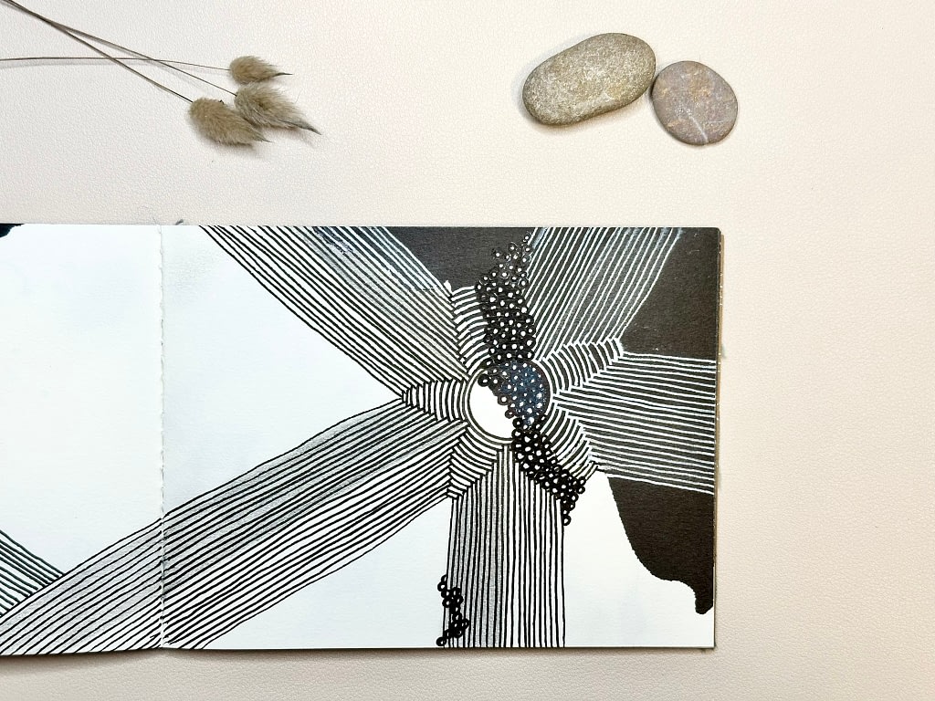 Zentangle motif bronx cheer no mistakes