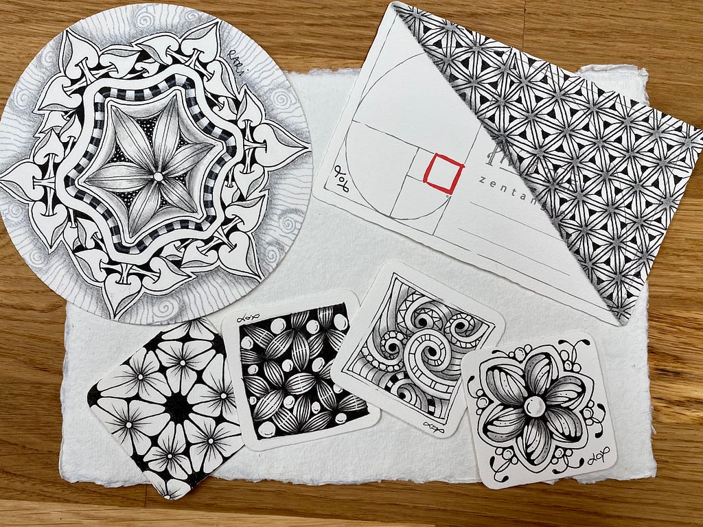 Format tuile Zentangle