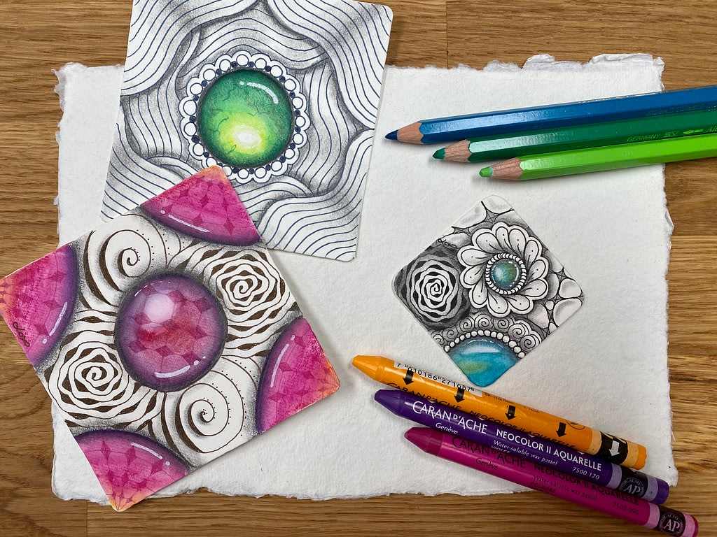 Zentangle zengem couleur