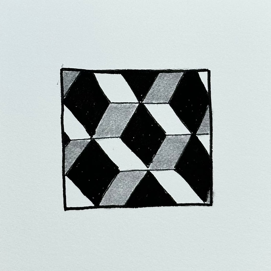 Motif Zentangle Beeline