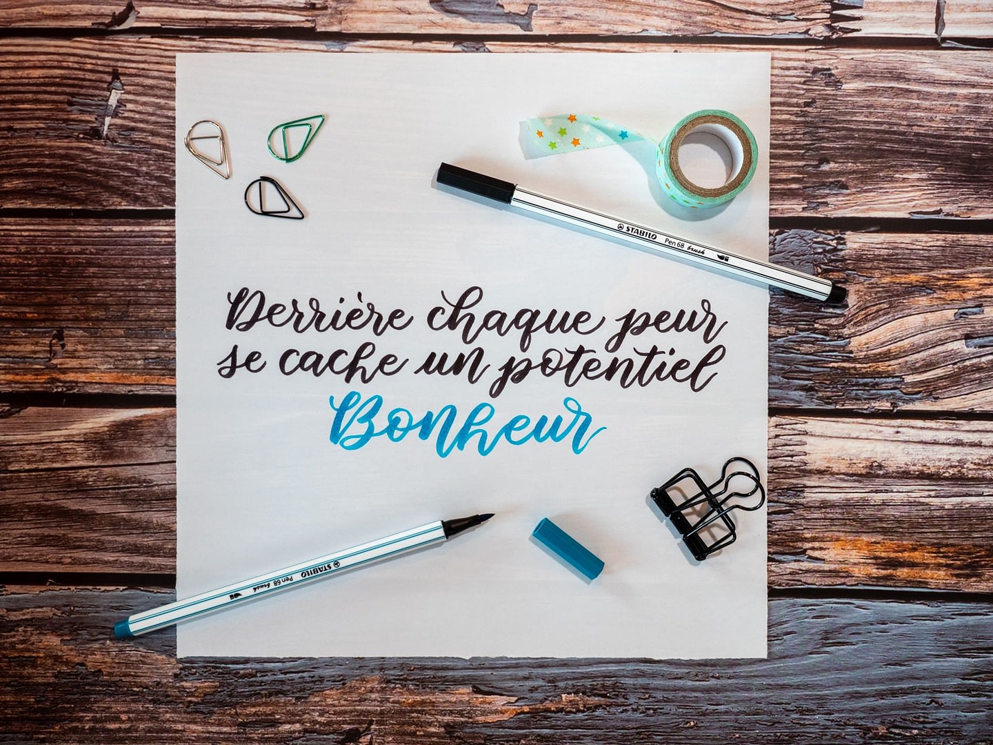 Rari Creation - citations motivantes pour s’entraîner la calligraphie