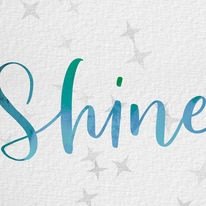 Rari Creations - exemple de joli dégradé de couleur calligraphie