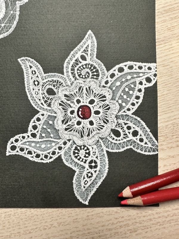 Technique Zentangle Dentelle et Gemme