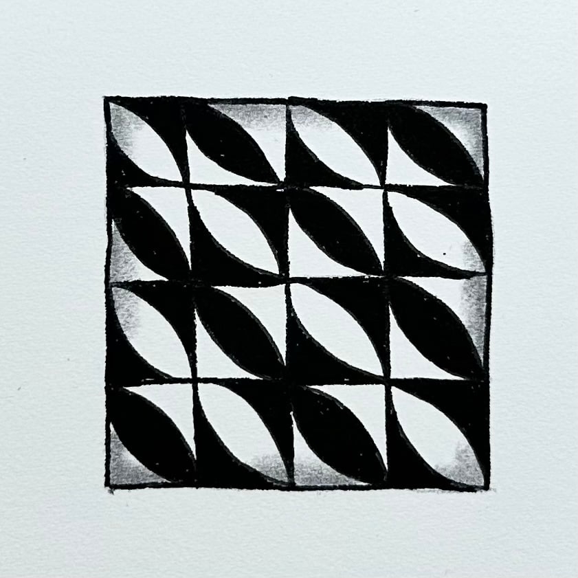 Motif Zentangle Eye-Wa