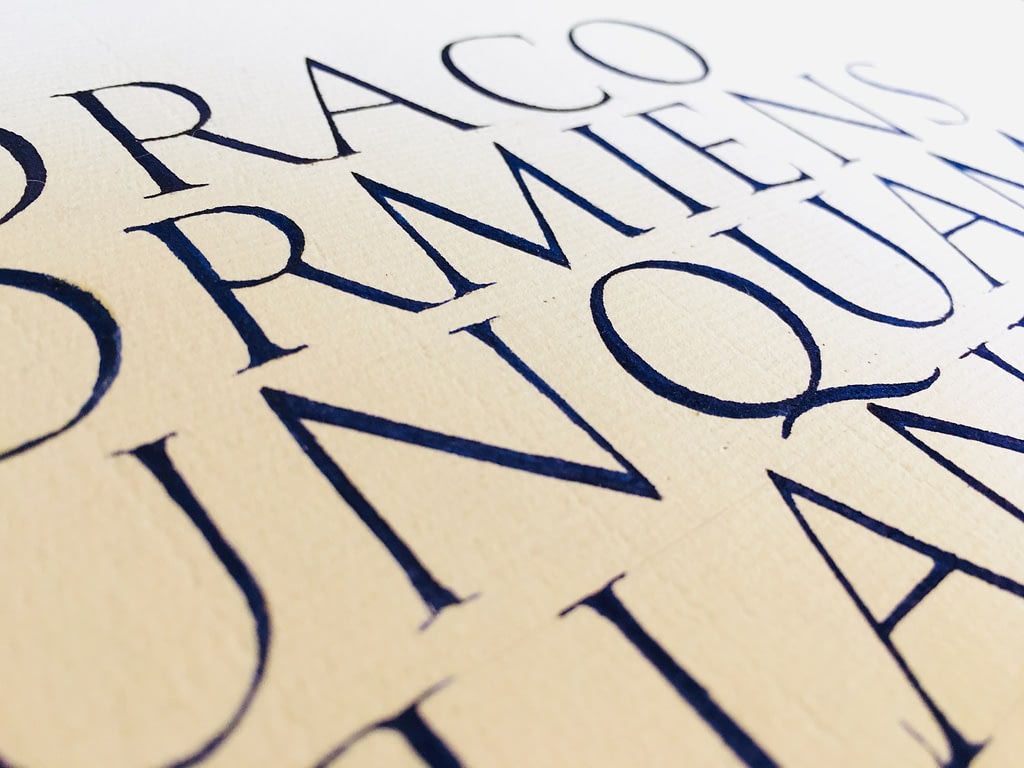 Alphabet Majuscule Capitale Romaine Trajan