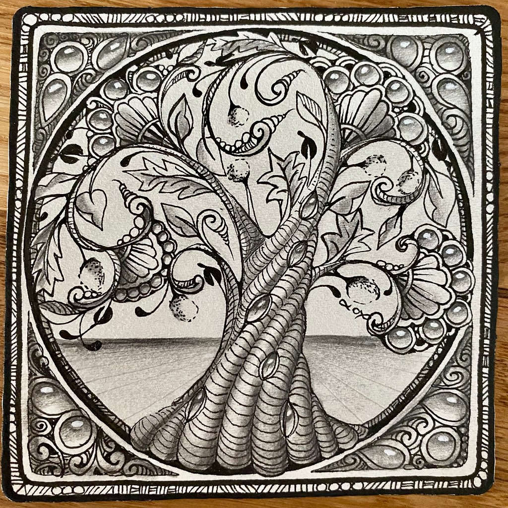 Zentangle effet 3D