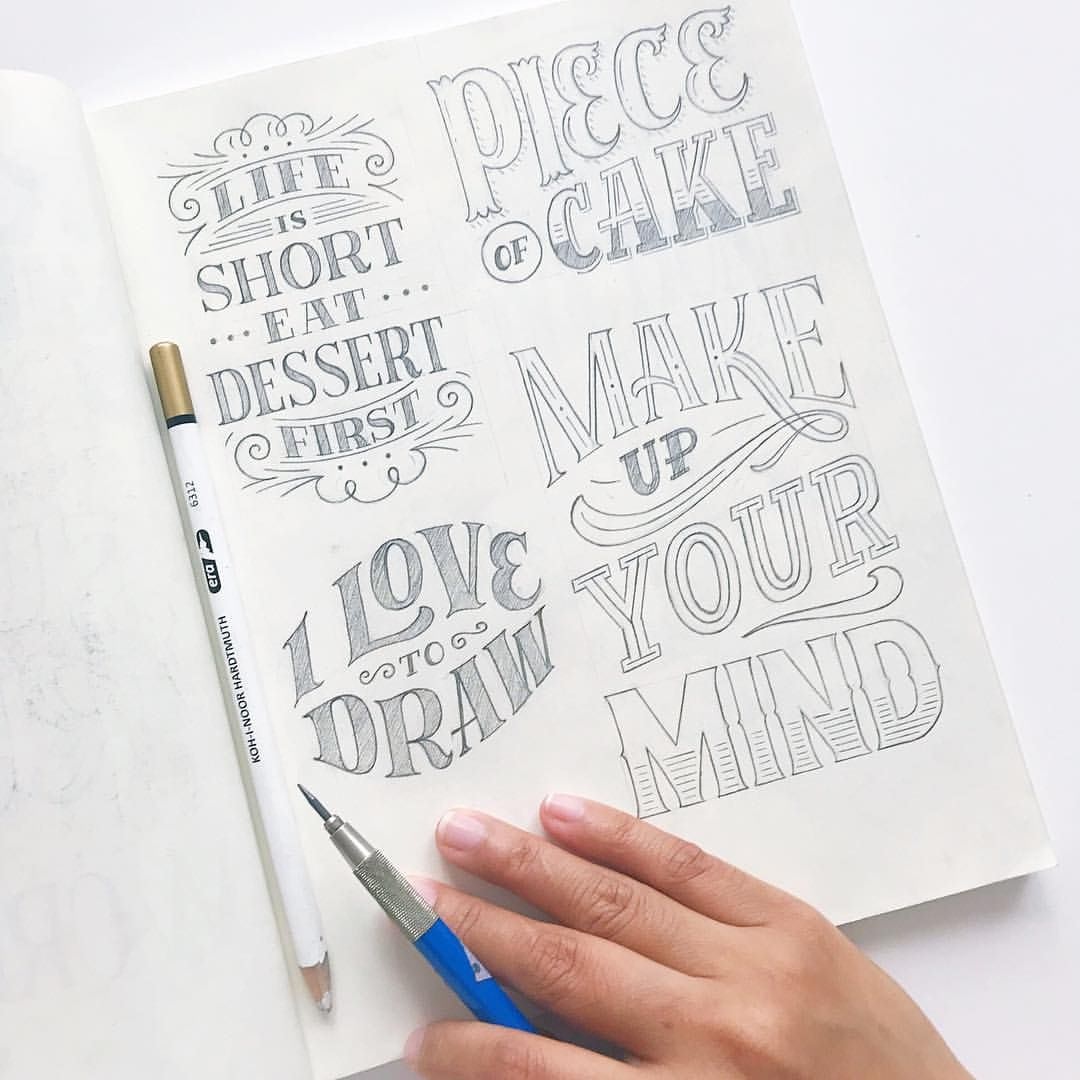 Lettering phrase