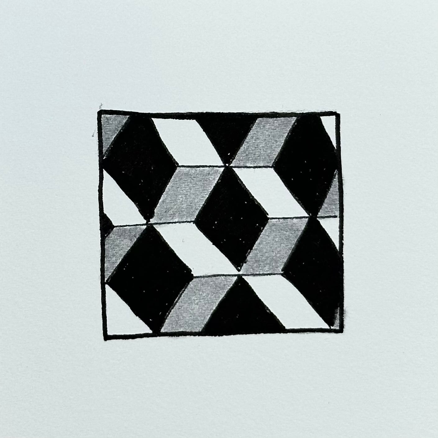 Motif Zentangle Beeline