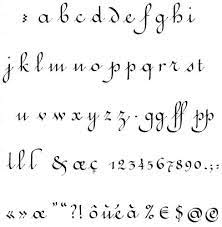 Ecriture ronde